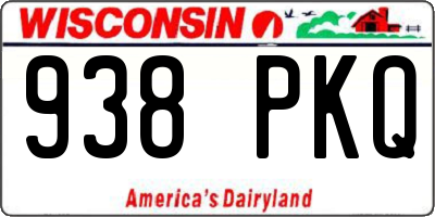 WI license plate 938PKQ