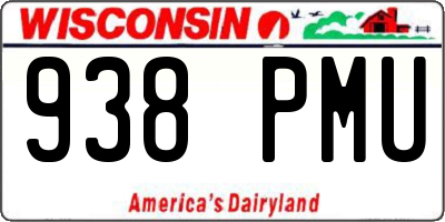 WI license plate 938PMU