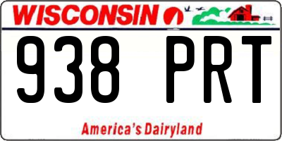 WI license plate 938PRT