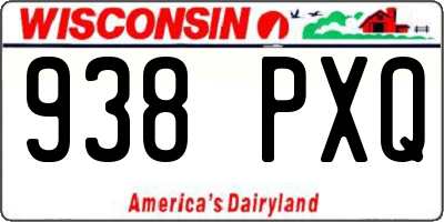WI license plate 938PXQ