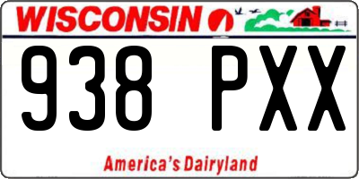 WI license plate 938PXX