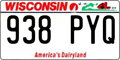 WI license plate 938PYQ