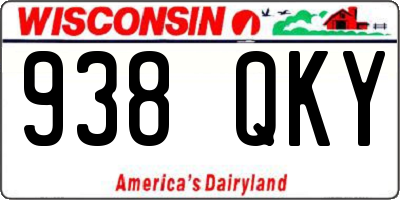 WI license plate 938QKY