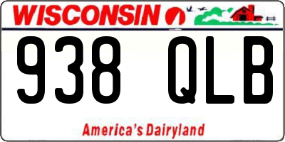 WI license plate 938QLB