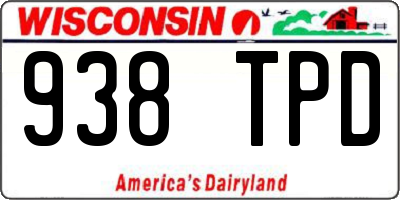 WI license plate 938TPD