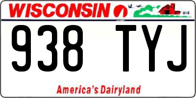 WI license plate 938TYJ