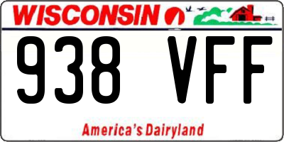 WI license plate 938VFF