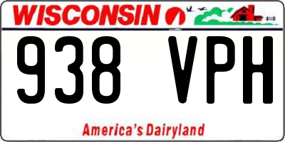 WI license plate 938VPH