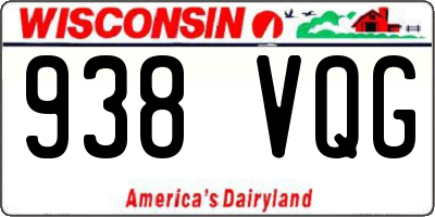 WI license plate 938VQG