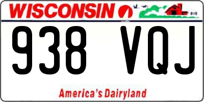 WI license plate 938VQJ
