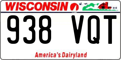 WI license plate 938VQT