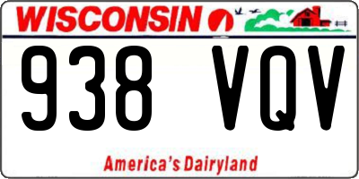WI license plate 938VQV