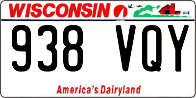 WI license plate 938VQY