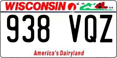 WI license plate 938VQZ