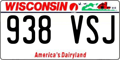 WI license plate 938VSJ