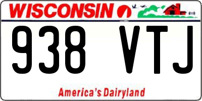 WI license plate 938VTJ