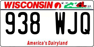 WI license plate 938WJQ