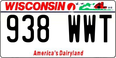 WI license plate 938WWT