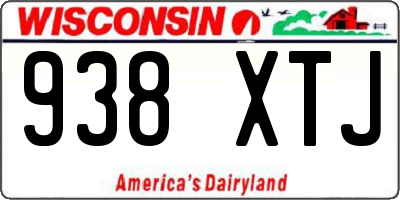 WI license plate 938XTJ