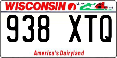 WI license plate 938XTQ