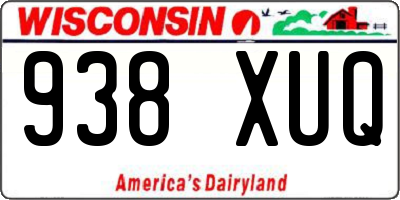WI license plate 938XUQ