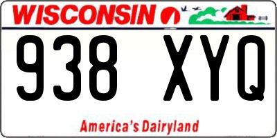 WI license plate 938XYQ