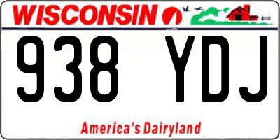 WI license plate 938YDJ