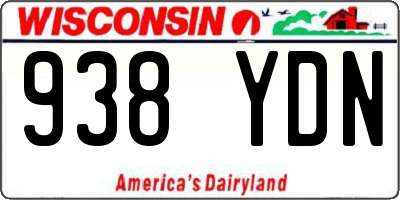 WI license plate 938YDN