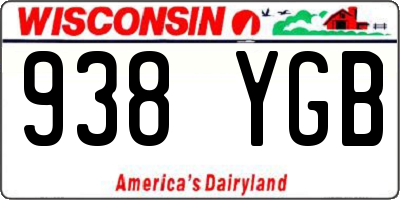 WI license plate 938YGB