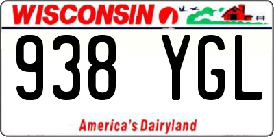 WI license plate 938YGL
