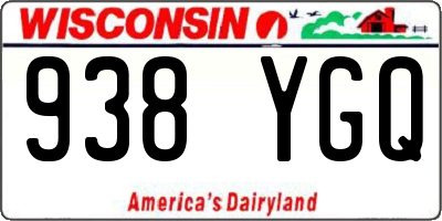 WI license plate 938YGQ