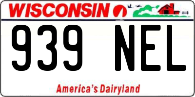 WI license plate 939NEL
