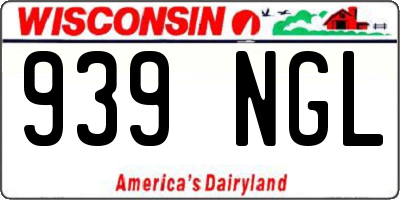 WI license plate 939NGL