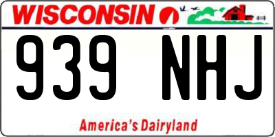 WI license plate 939NHJ