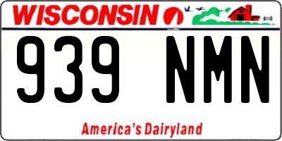 WI license plate 939NMN