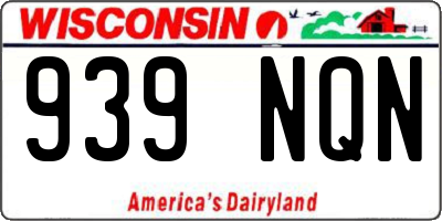 WI license plate 939NQN