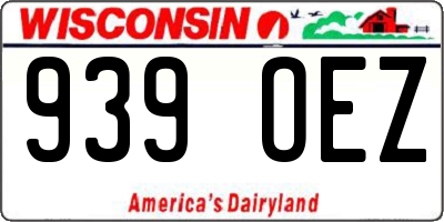 WI license plate 939OEZ