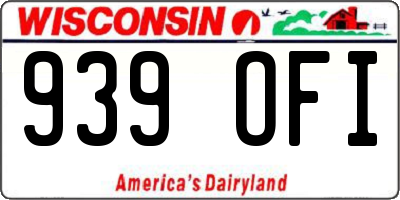 WI license plate 939OFI