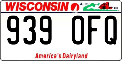 WI license plate 939OFQ