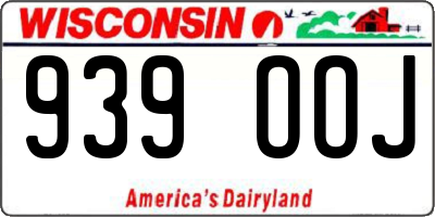 WI license plate 939OOJ