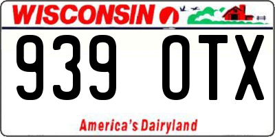WI license plate 939OTX