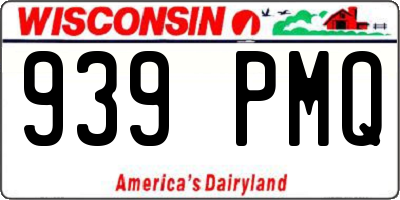 WI license plate 939PMQ
