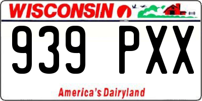 WI license plate 939PXX