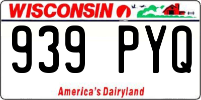 WI license plate 939PYQ