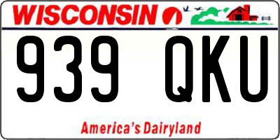 WI license plate 939QKU