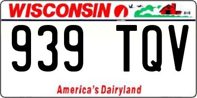 WI license plate 939TQV