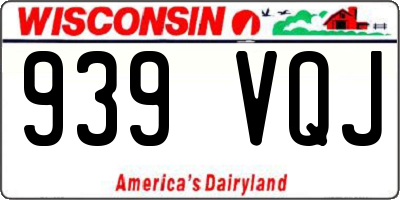 WI license plate 939VQJ