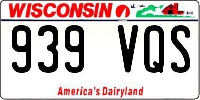 WI license plate 939VQS