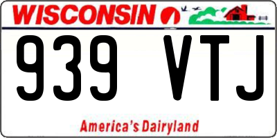 WI license plate 939VTJ
