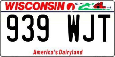 WI license plate 939WJT
